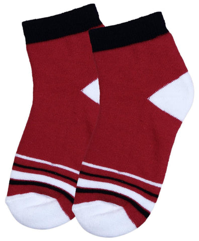 Mustang Stripe Socks - Red (5 - 10 years)